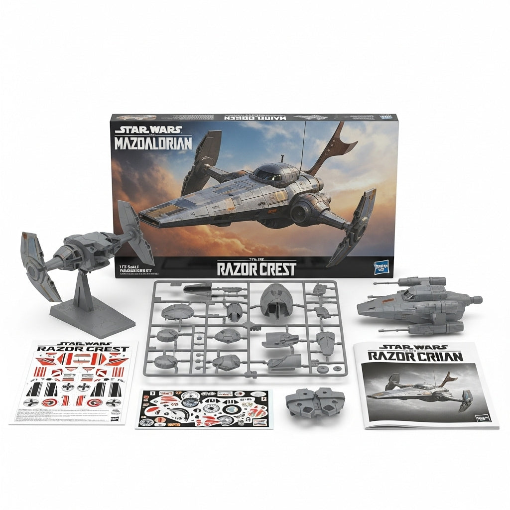 1/72 scale Razor Crest model kit, Star Wars Mandalorian ship