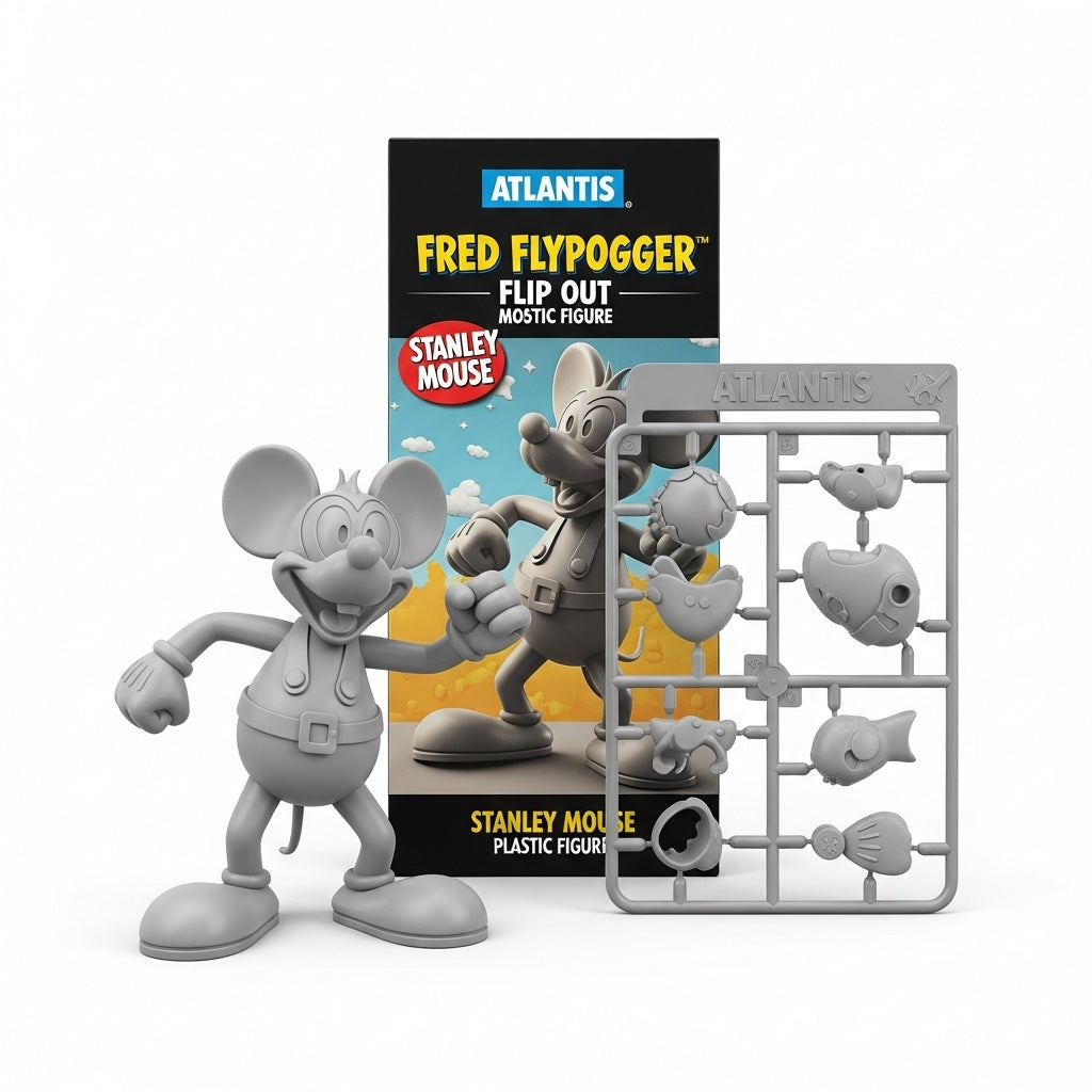 Atlantis Fred Flypogger Flip Out Model Kit Stanley Mouse plastic figure