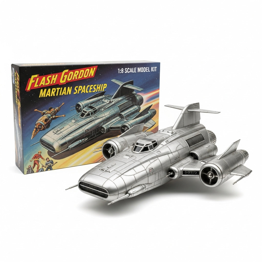 Flash Gordon Martian Spaceship 1:8 scale model kit