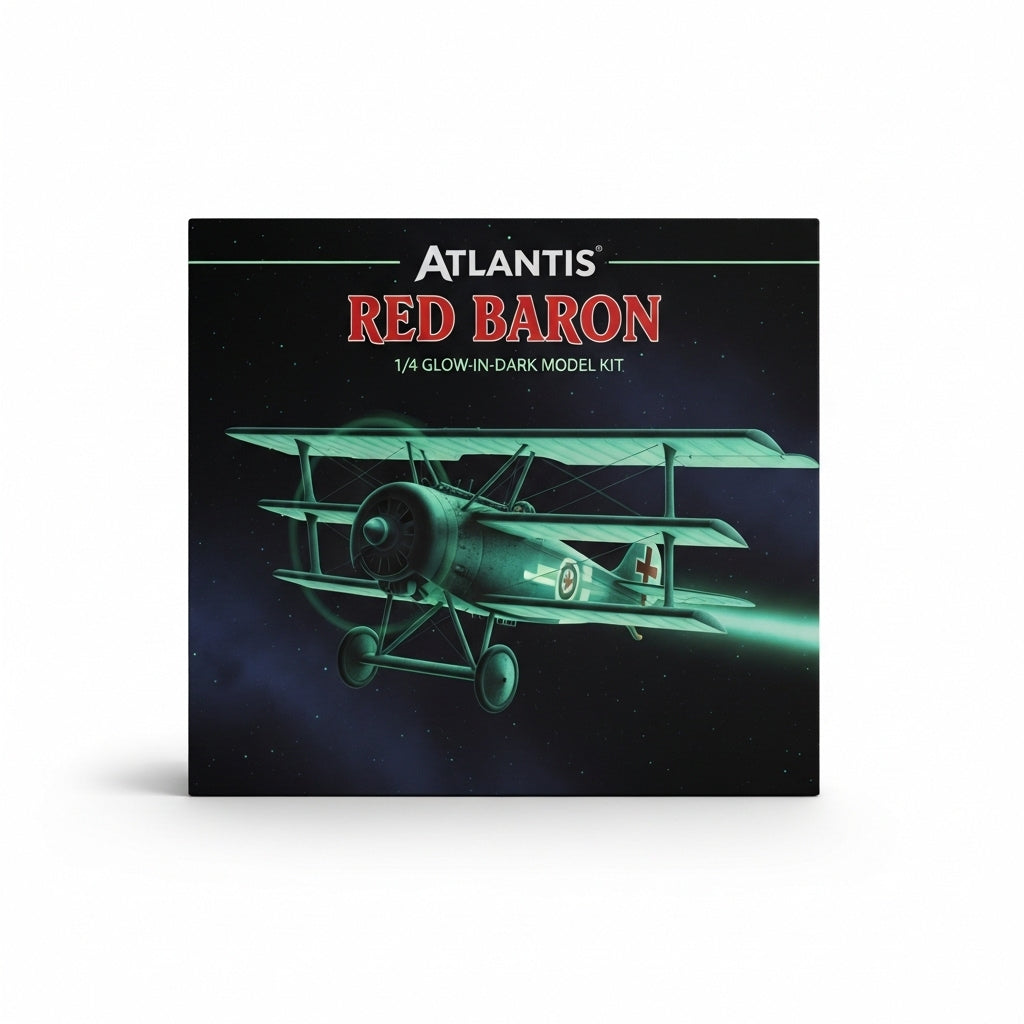 Atlantis Red Baron 1/4 glow-in-dark model kit