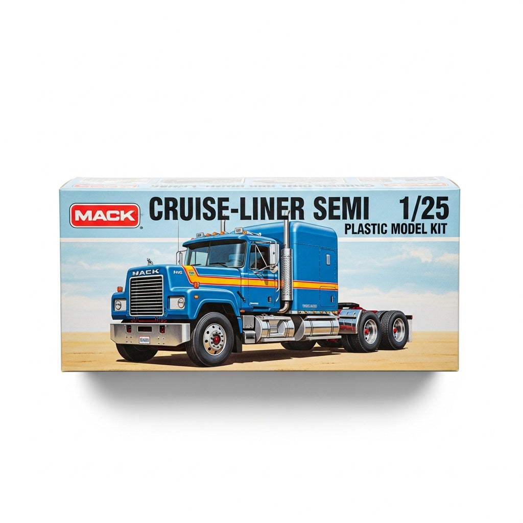 1/25 Mack Cruise-Liner Semi Truck plastic model kit