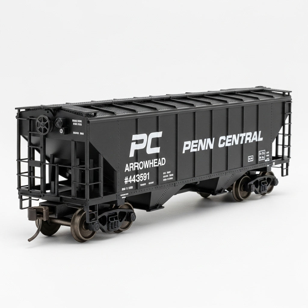 HO Scale Penn Central Hopper Car Arrowhead #443591