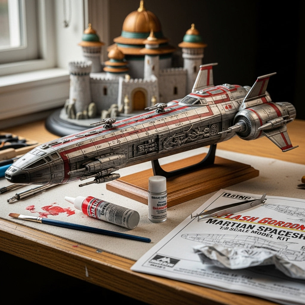 Flash Gordon Martian Spaceship 1:8 scale model kit