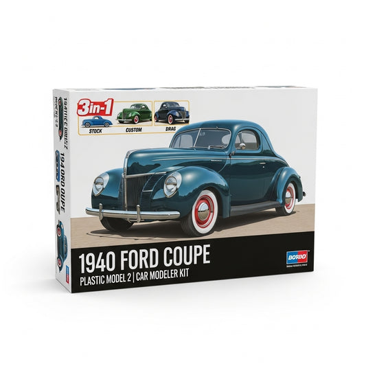 1940 Ford Coupe 3-in-1 plastic model kit