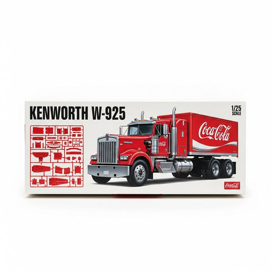 1/25 Kenworth W-925 Coca-Cola semi truck plastic model kit