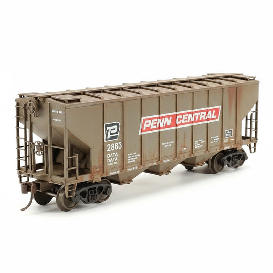 Athearn HO Penn Central PS-2 3-Bay Covered Hopper Train Car