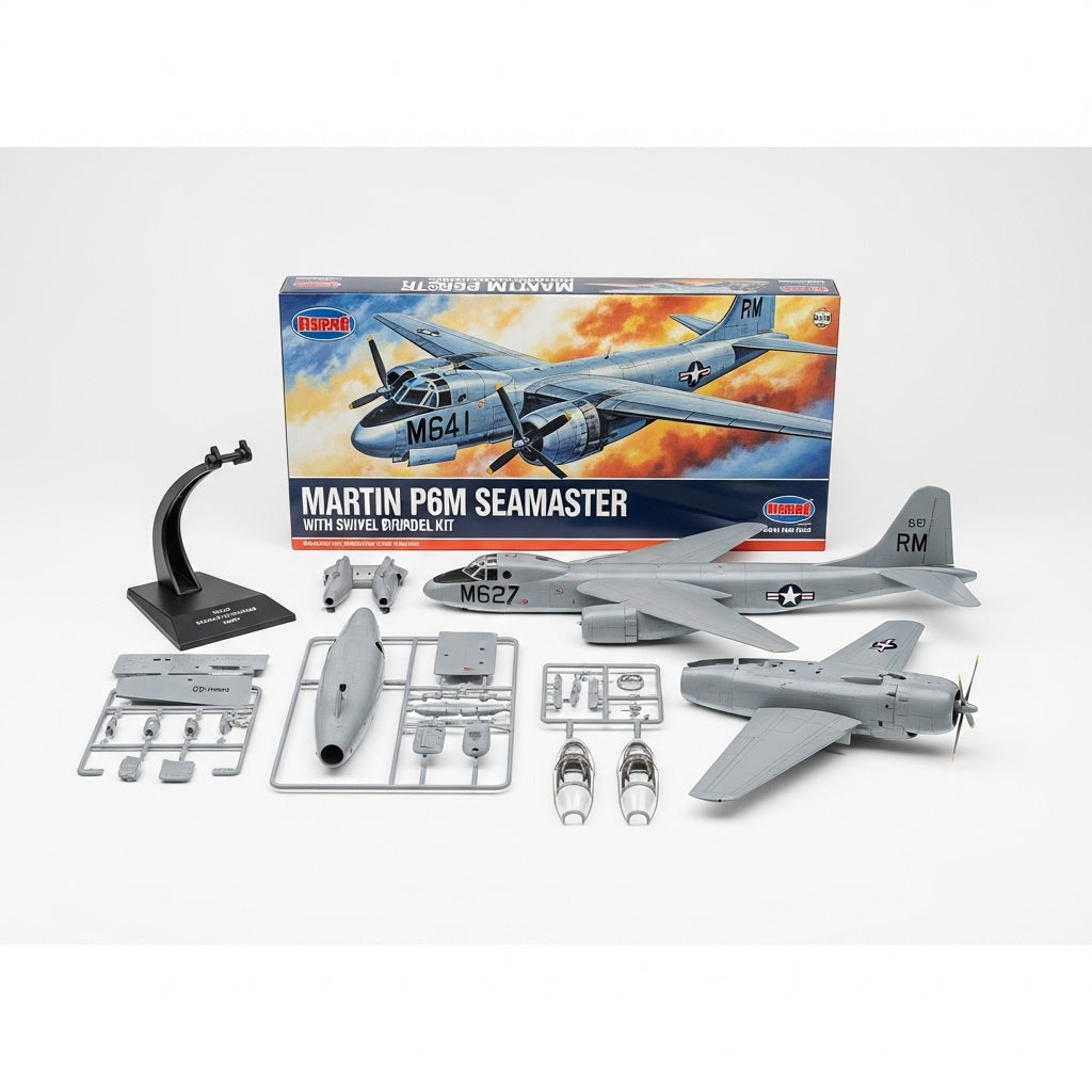 Martin P6M Seamaster model kit with swivel display stand