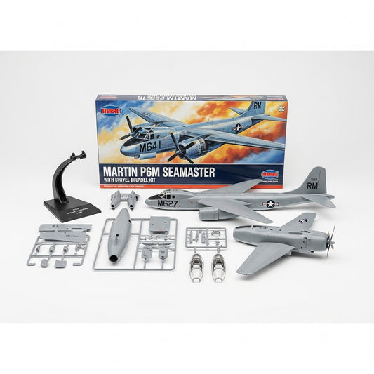 Martin P6M Seamaster model kit with swivel display stand