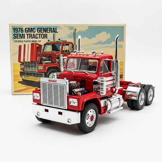 1976 GMC General Semi Tractor plastic model kit