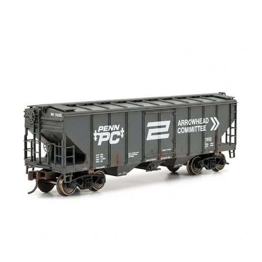 HO Scale Penn Central Hopper Train Car with Arrowhead Committee design