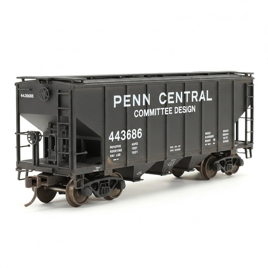 HO Scale Penn Central Committee Design Hopper #443686