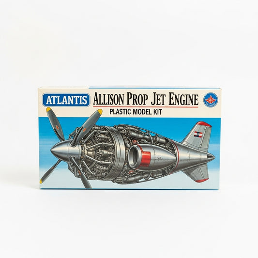 Atlantis Allison Prop Jet Engine plastic model kit
