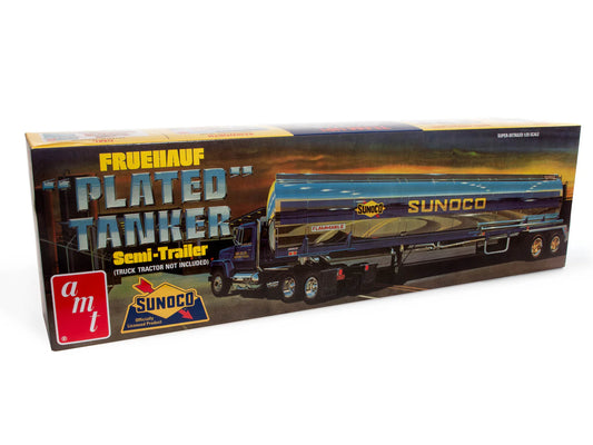 AMT 1/25 Fruehauf Sunoco Plated Tanker Semi Model Kit