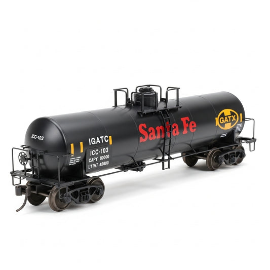 HO Scale ATSF GATC 40ft tank car model train