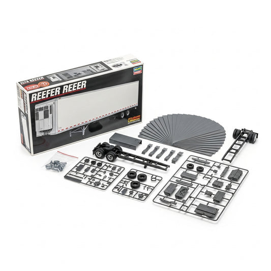 1/24 scale reefer semi trailer plastic model kit