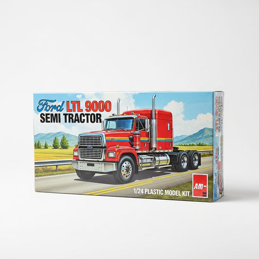 1/24 Ford LTL 9000 Semi Tractor plastic model kit