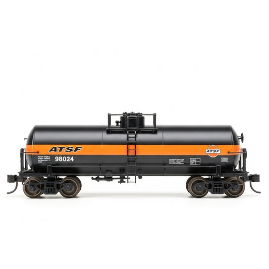HO Scale ATSF GATC Tank Car model train with orange band