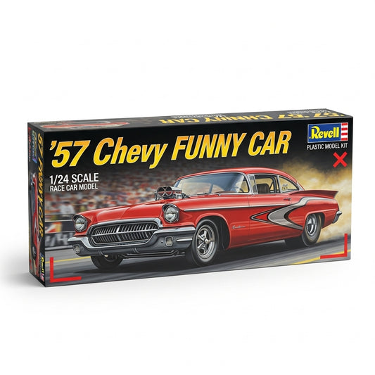 '57 Chevy Funny Car 1/24 scale plastic model kit race car