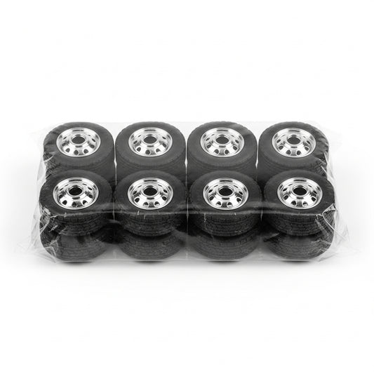 1/25 scale semi truck wheels and tires 10-pack for model kits